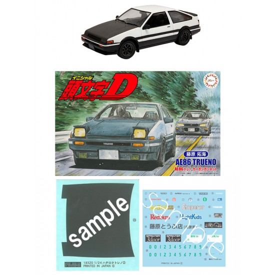 1/24 Initial D Toyota AE86 Trueno '83 "Carbon Bonnet" Takumi Fujiwara [ISD-19]