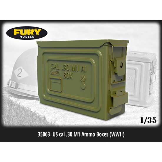 1/35 WWII US cal .30 M1 Ammo Boxes (6pcs)