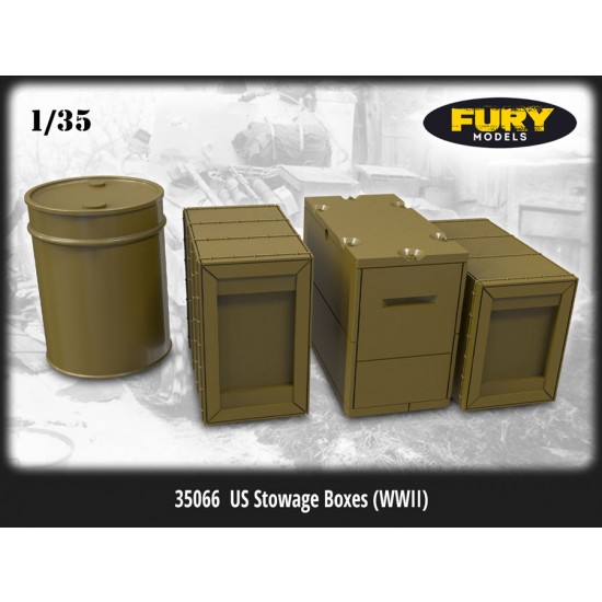 1/35 WWII US Stowage Boxes (8pcs)