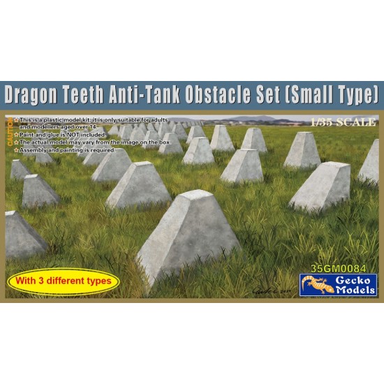 1/35 Dragon Teeth Anti-Tank Obstacle Set (Small Version)