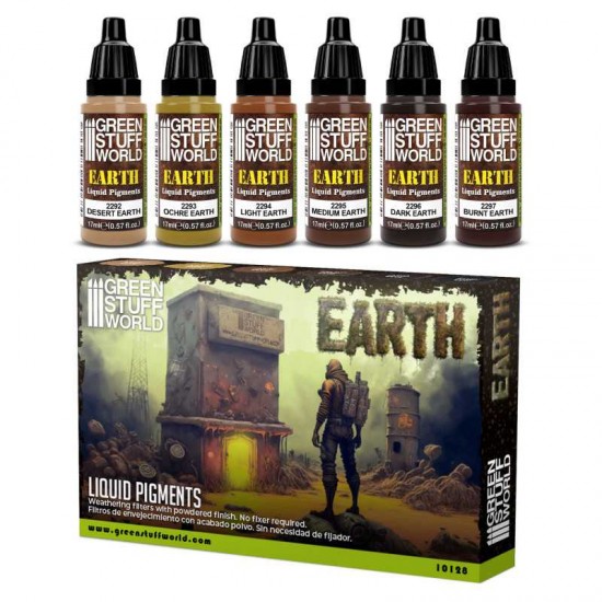 Liquid Pigments Set - Earth (6x 17ml)