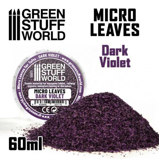 Micro Leaves - Dark Violet Mix (15gr, flocking material)