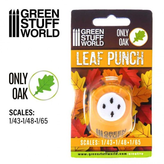 Miniature OAK Leaf Punch for 1/43 1/48 1/65 (32mm, 28mm, 25mm scale)