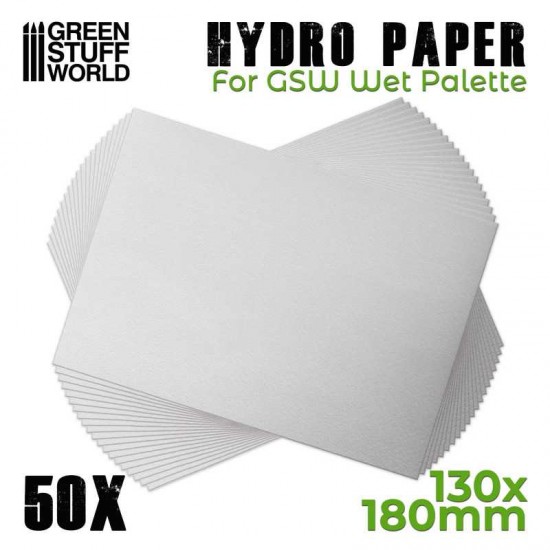 Hydro Paper - Sulphurized Semi-permeable Paper for GSW Wet Palette (50 sheet)