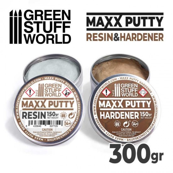 Epoxy Putty Maxx Putty 300gr (resin and hardener)