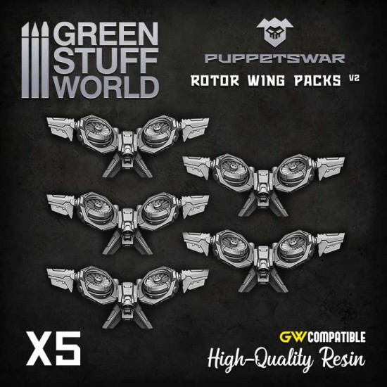 Puppetswar Rotor Wings Packs 2 for 28/32mm Wargame Miniatures