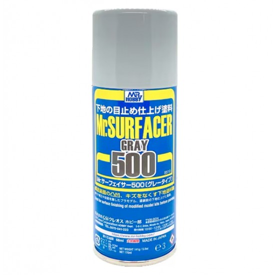 Mr Surfacer Grey 500 (170ml/6.1 fl oz spray can)