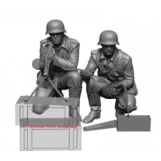 1/16 WWII German Gunner Team (2 figures)