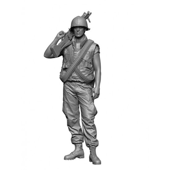 1/48 Vietnam War US M60 Gunner