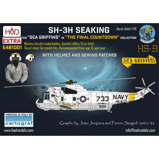 Decal for 1/48 SH-3H Seaking 'Final Countdown' Movie Collection Extended