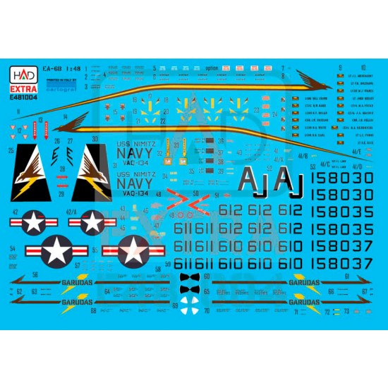 Decal for 1/48 EA-6B Prowler USS NIMITZ The Final Countdown