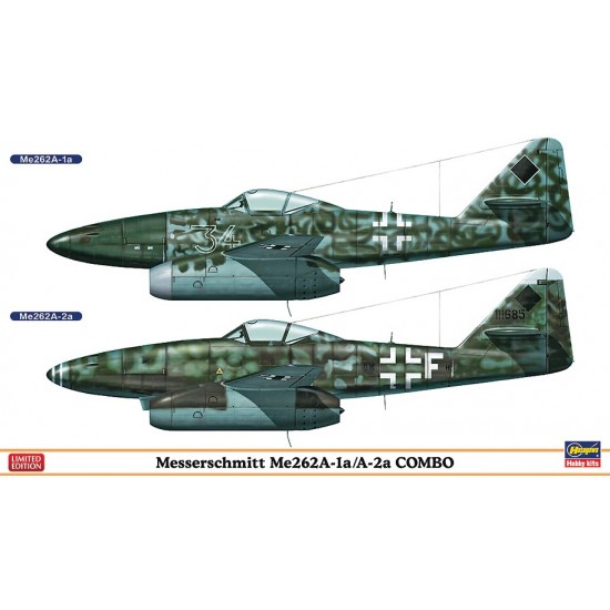 1/72 Messerschmitt ME262A-1A/A-2A Combo kit Limited Edition (2-in-1)