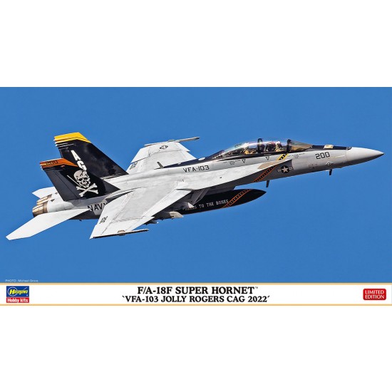 1/72 US F/A-18F Super Hornet "VFA-103 Jolly Rogers CAG 2022" Jet Fighter