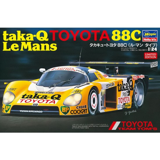 1/24 Japanese Race Car Group C taka-Q Toyota 88C Le Mans