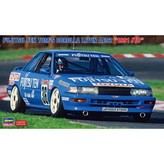 1/24 Fujitsu Ten Tom's Corolla Levin AE92 1991 JTC