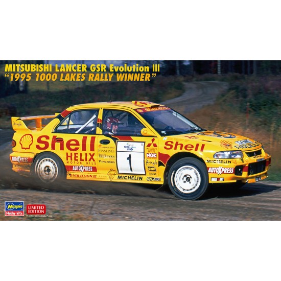 1/24 Mitsubishi Lancer GSR Evolution Iii 1995 1000 Lakes Rally Winner