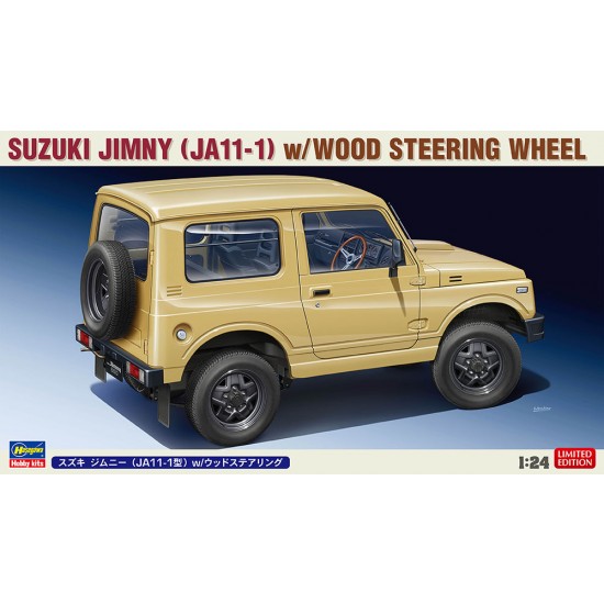 1/24 Suzuki Jimny JA11-1 Vintage Car w/Wood Steering Wheel