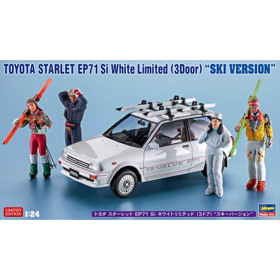 1/24 Toyota Starlet EP71 Si White Limited (3Door) 'Ski Version'