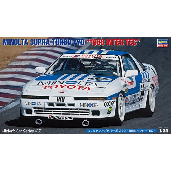 1/24 Japanese Race Car Minolta Supra Turbo A70 1988 Inter Tec