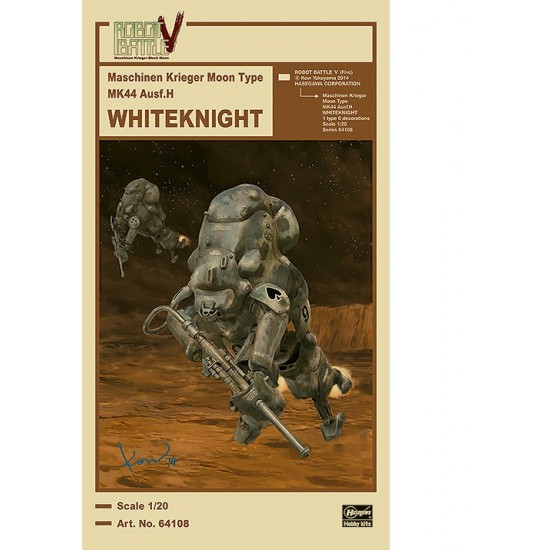 1/20 Robot Battle V Five Maschinen Krieger Moon Type Mk 44 Ausf.H Whiteknight