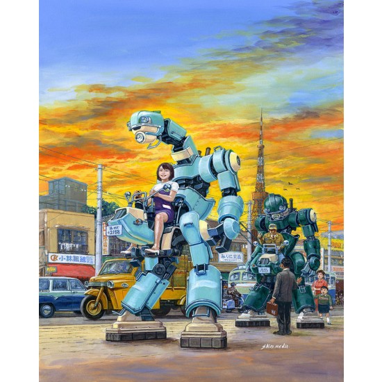 1/35 Japanese Mechatrobot Mechatrochubu 01 Light Green & Green (2 Kits)