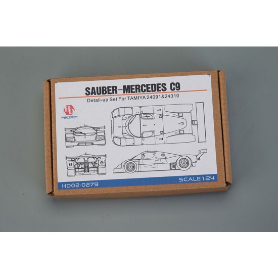 1/24 Sauber-Mercedes C9 Detail-up Set for Tamiya kit (PE+Resin+Metal parts)