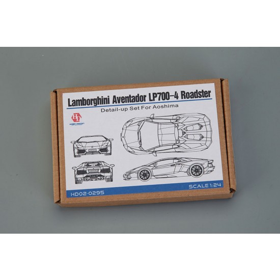 1/24 Lamborghini Aventador LP700-4 Roadster Detail Set for Aoshima kit (PE+Resin parts)