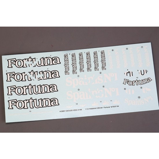 1/12 Yamaha YZR-M1 Fortuna and TEST Decal