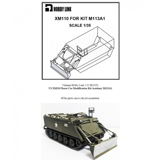 1/35 XM110 Dozer Conversion Set for M113 kits