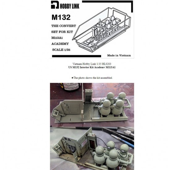 1/35 M132 Interior Conversion Set for Academy M113A1 kit