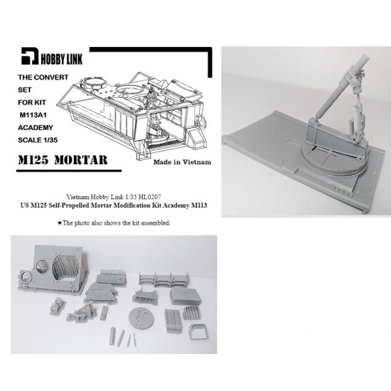 1/35 M125 Mortar Interior Conversion Set for AFV Club/Academy M113 kits