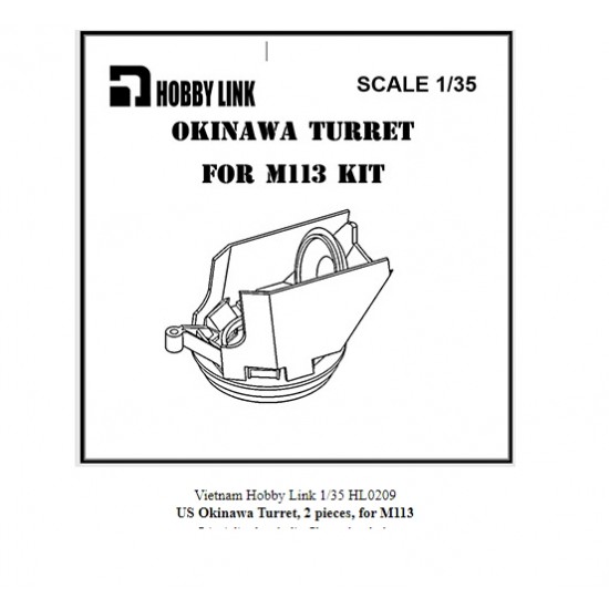 1/35 Okinawa Turret Conversion Set for M113 kits