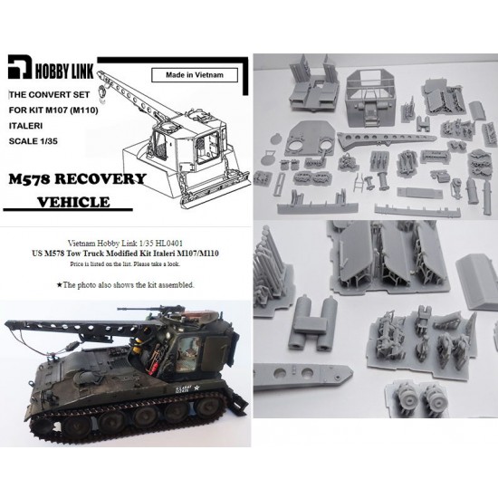 1/35 M578 Recovery Vehicle Conversion Set for Italeri M107 (M110) kit