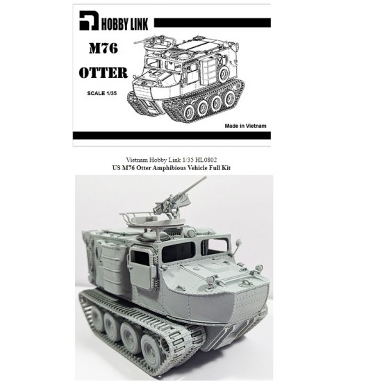 1/35 US M76 Otter Amphibious Vehicle Full Resin kit