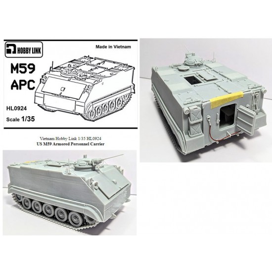 1/35 US M59 Armoured Personnel Carrier Full Resin kit