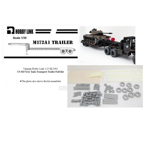 1/35 US M172A1 Tank Transport Trailer Full Resin kit