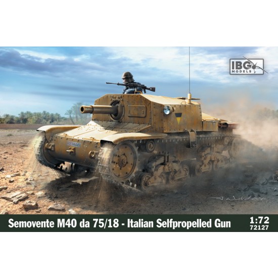 1/72 Italian Semovente M40 da 75/18 75mm Selfpropelled Gun