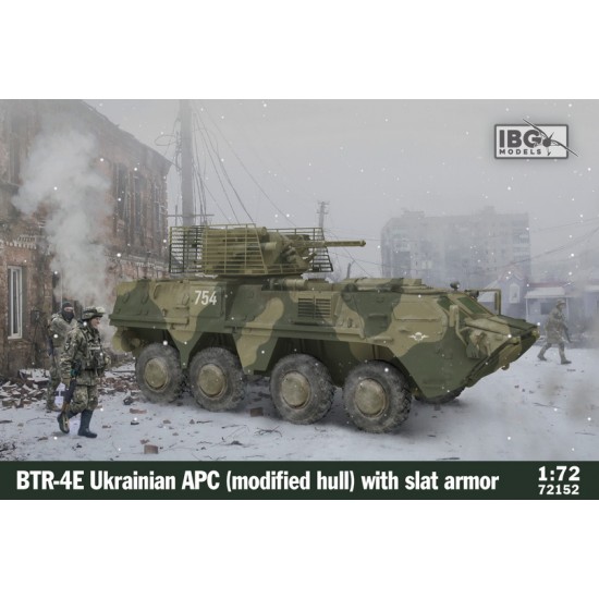 1/72 BTR-4E Ukrainian APC (Modified Hull) with Slat Armour