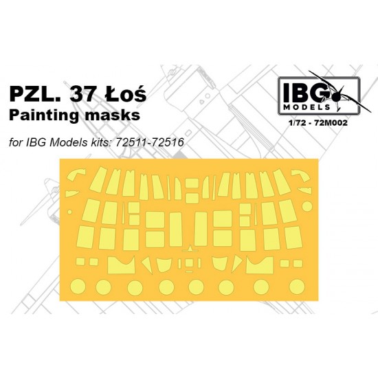 1/72 PZL. 37 Los Paint Masking