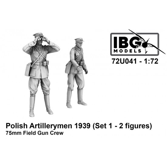 1/72 Polish Artillerymen - 75mm Field Gun Crew Set #1 (2 figures) (# ...