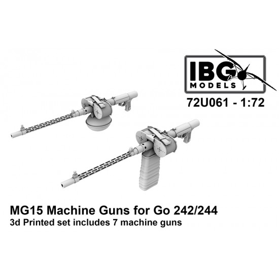 1/72 Gotha Go-242/244 MG 15 Machine Guns (7pcs)