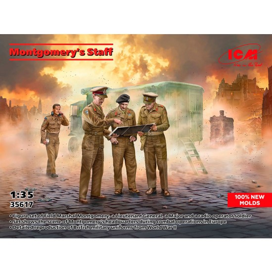 1/35 Field Marshal Montgomery's Staff (4 figures)