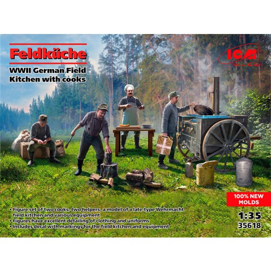 1/35 Feldkuche - WWII German Field Kitchen with Cooks