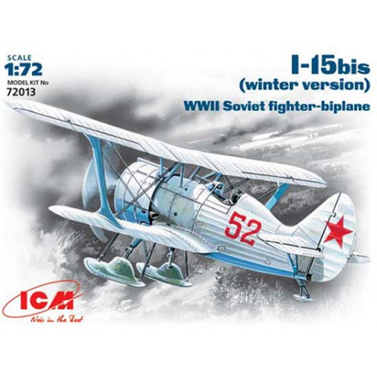 1/72 WWII Soviet Biplane Fighter Polikarpov I-15 bis - Winter Version