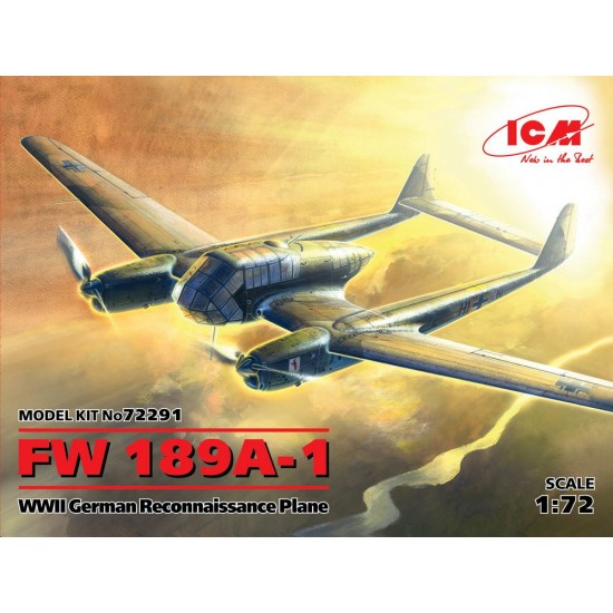 1/72 WWII German Reconnaissance Plane Focke-Wulf Fw 189A-1