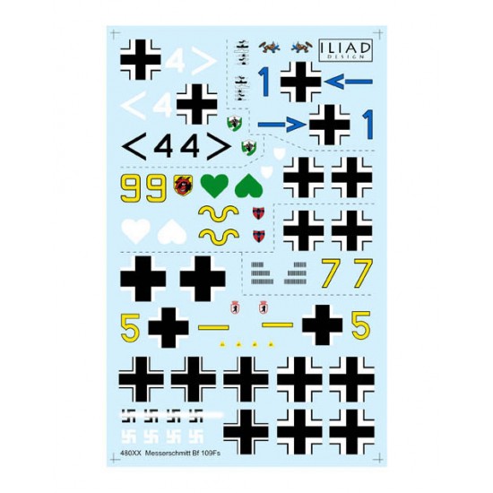 Decals for 1/48 Messerschmitt Bf 109F