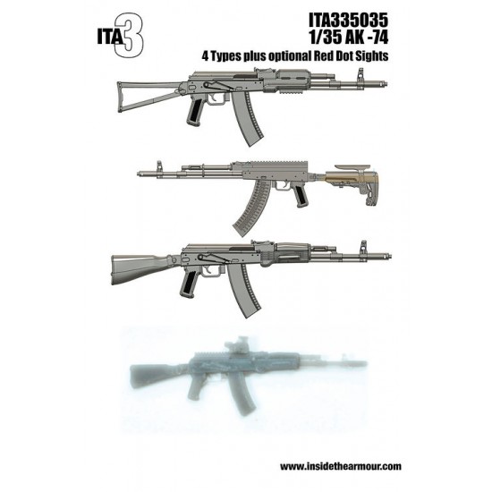 1/35 AK74 Rifles (4pcs)