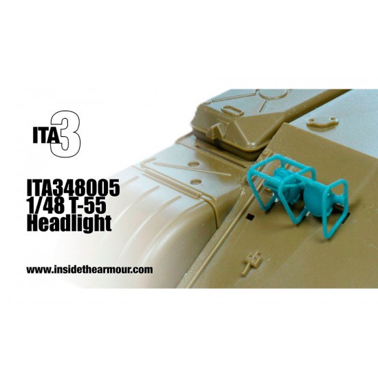 1/48 T55 Headlamp for Tamiya kits