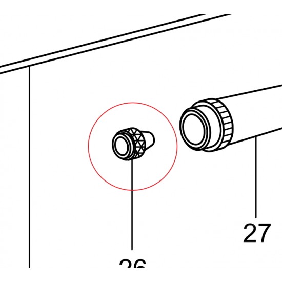 Needle Chucking Nut for Sparmax Airbrush SP35