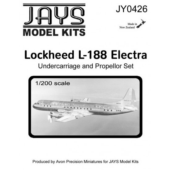 1/200 Lockheed L-188 Electra Undercarriage and Propeller Set (metal)